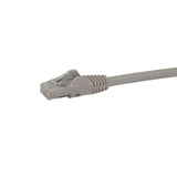 StarTech.com Cat6 Patch Cable - 2 ft - Gray Ethernet Cable - Snagless RJ45 Cable - Ethernet Cord - Cat 6 Cable - 2ft (N6PATCH2GR)