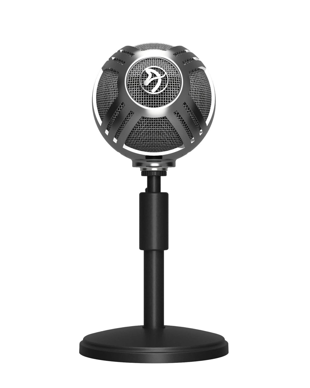 Arozzi Sfera USB Microphone for Gaming & Streaming, Chrome - PC/Mac/Linux