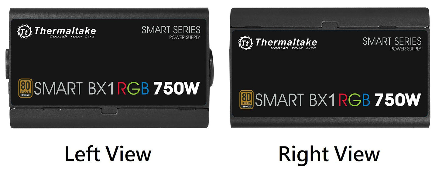 Thermaltake Smart BX1 RGB 80+ Bronze 750W SLI/Crossfire Haswell Ready Continuous Power ATX12V v2.31 / EPS 12V Non-Modular Power Supply 5 Year Warranty PS-SPR-0750NHFABU-1