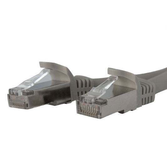 StarTech.com Cat6a Ethernet Cable - 14 ft - Gray - Network Patch Cable - Shielded (STP) - Molded Cat5 Cable - Ethernet Cord - Cat 6a Cable - 14ft (C6ASPAT14GR)