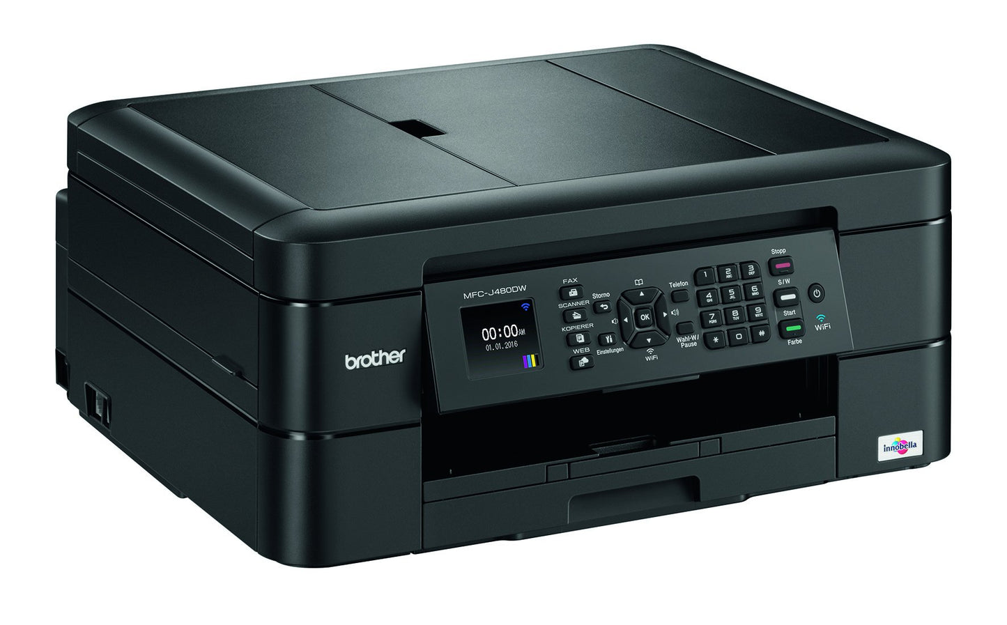 Brother MFC-J480DW - Wireless Inkjet Color All-in-One Printer w Auto Document Feeder, Amazon Dash Replenishment Enabled