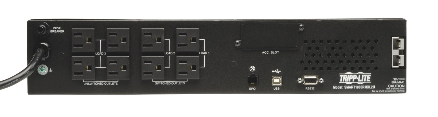 Smartpro Ups 1kva 2u Rm 120v 5-15p Line-Int 8out 5-15r USB Db9