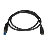 StarTech.com USB C to USB B Printer Cable - 1m / 3 ft - Superspeed - USB 3.1-10Gbps - USB C Printer Cable - USB Type C to Type B (USB31CB1M)