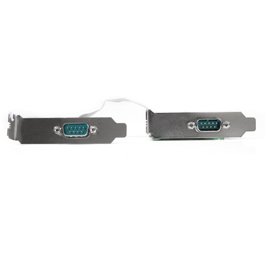 StarTech.com 2 Port Low Profile Native RS232 PCI Express Serial Card with 16550 UART - PCIe RS232 - PCI-E Serial Card (PEX2S553LP)