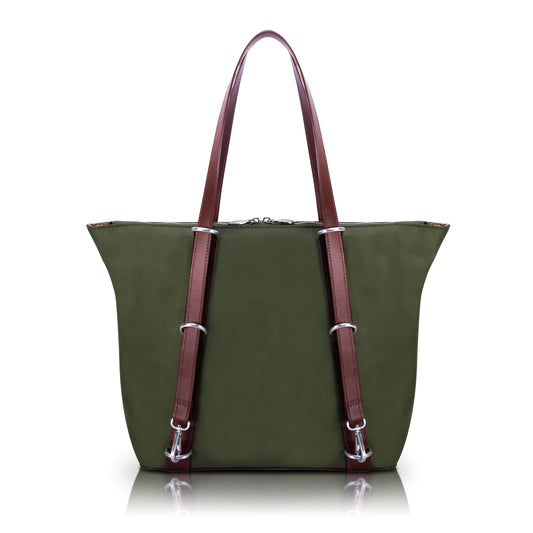 McKlein 18481 USA Dylan 3-in-1 Nylon Convertible Backpack Tote Green