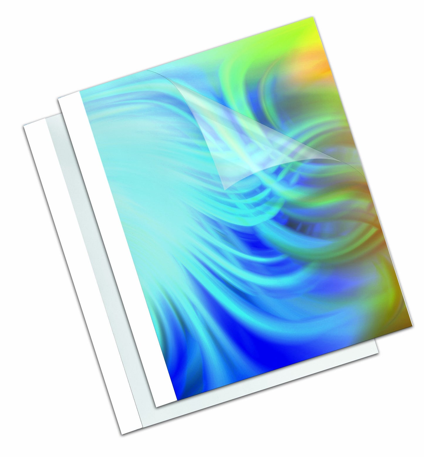Fellowes Thermal Binding System Cover, PVC, Holds 43 Sheets, 9.75 x 11.125 Inches, Clear, 10 Each (52220)