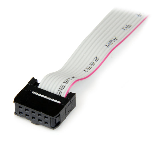 StarTech.com PLATE9M16 16-Inch 9 P Inch Serial Male to 10 P Inch Motherboard Header Slot Plate, 40cm (Gray)