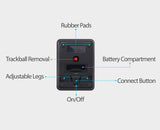 open box Adesso iMouse T50 Wireless Ergonomic Finger Trackball Mouse with Nano USB Receiver, Programmable 7 Button Design, and 5 Level DPI Switch, for Left and Right Hand