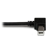StarTech.com 1m USB 2.0 A to Left Angle B Cable Cord - 1 m USB Printer Cable - Left Angle USB B Cable - 1x USB A (M), 1x USB B (M) (USBAB1ML)
