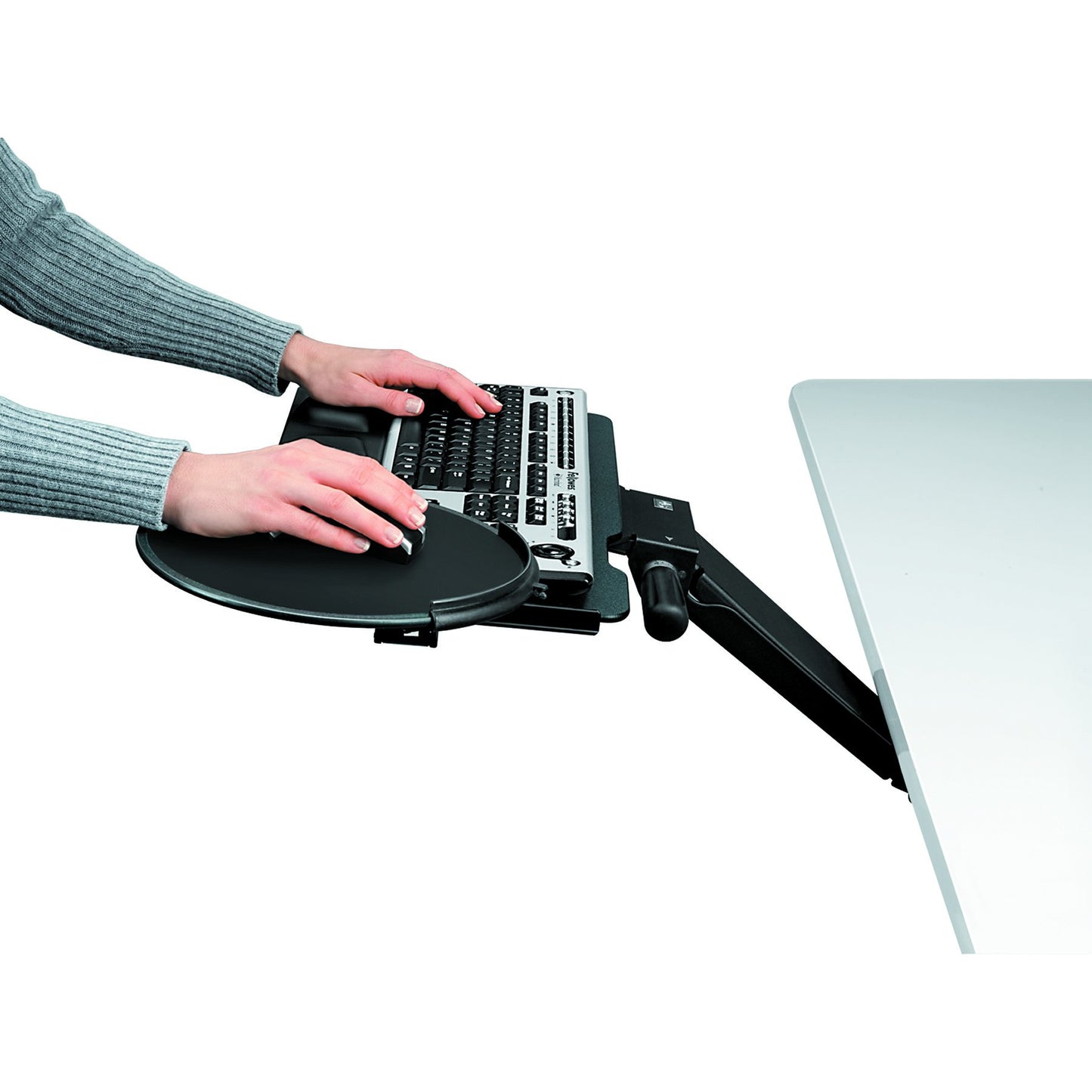Fellowes Professional Series Sit/Stand Keyboard Tray, Black (8029801)