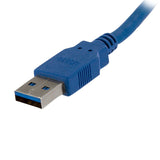 StarTech.com USB3SEXT1M 1m Blue SuperSpeed USB 3.0 Extension Cable A to A - Male to Female USB 3 Extension Cable Cord 1 m
