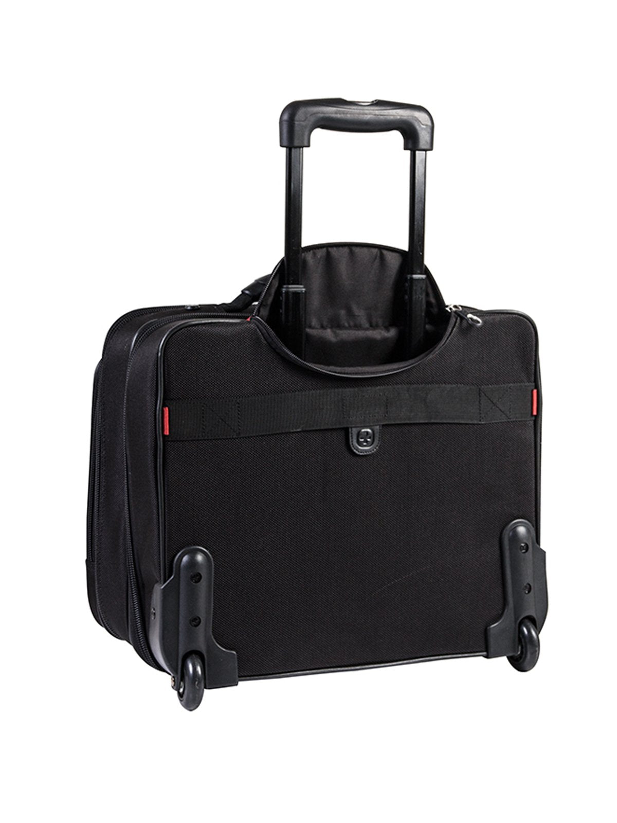 Swiss Gear International Carry-On Size Wheeled Case - Holds Up to 15.6-Inch Laptop and fits 7-Inch Tablet, Black