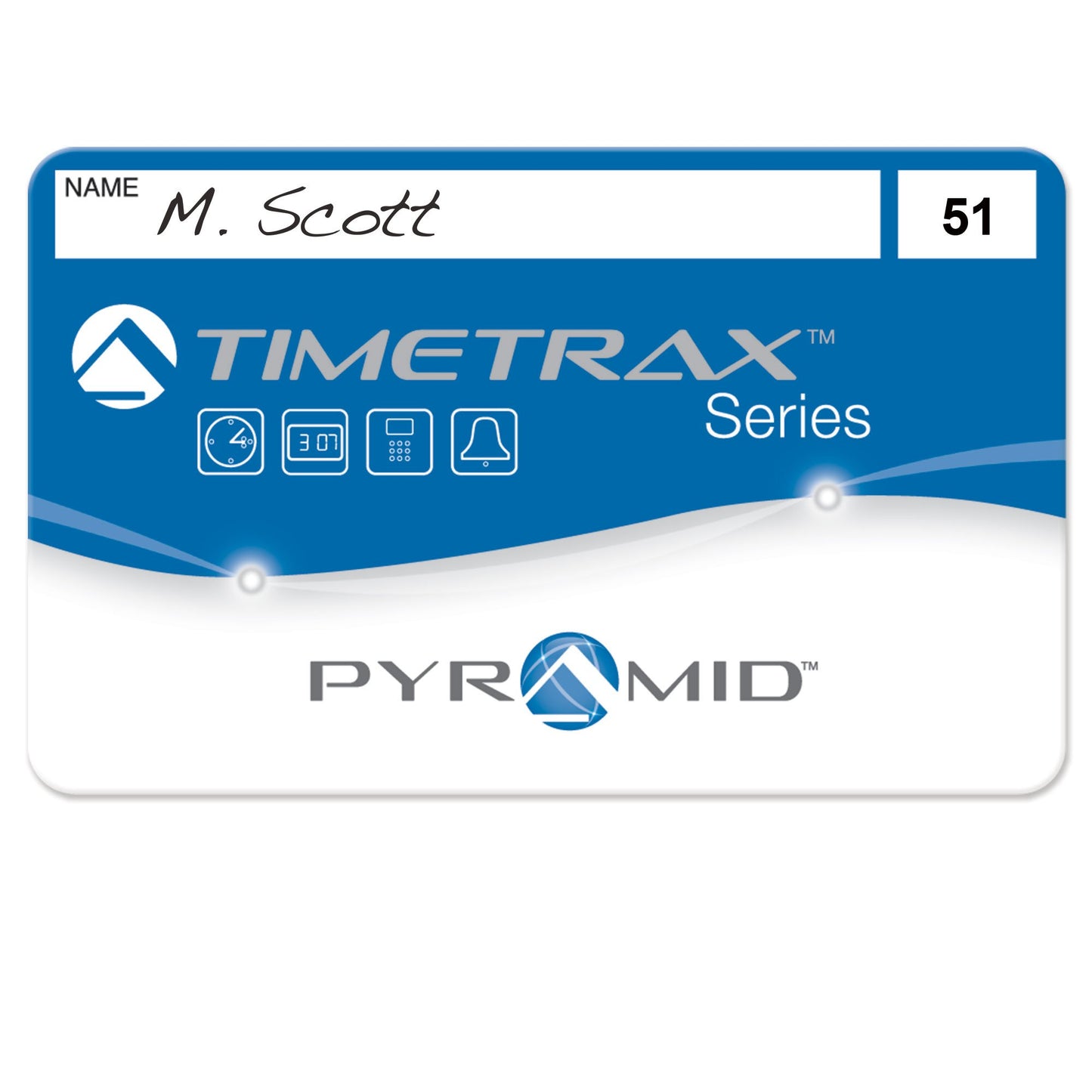 Pyramid TimeTrax41304 Swipe Cards (51-100) for TTEZ, TTEZEK, PSDLAUBKK, TTPRO, TTMOBILE, FASTTIME 8000 & 9000 Time Clock Systems, 50/Pk