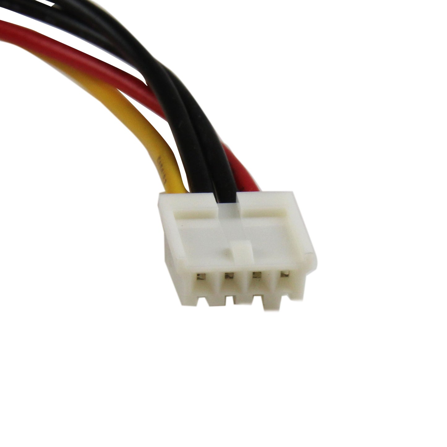 StarTech.com LP4 to SATA Power Cable Adapter with Floppy Power - Power adapter - SATA power (M) to 4 pin internal power, 4 pin mini-power connector (F) - black - LP4SATAFMD