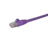 StarTech.com Cat6 Patch Cable - 6 in - Purple Ethernet Cable - Snagless RJ45 Cable - Ethernet Cord - Cat 6 Cable - 6in (N6PATCH6INPL)