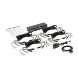 Tripp Lite 4 Port HDMI/USB KVM Switch, Audio/Video, USB 2.0 Peripheral Port, 1080p, Windows, Mac, Linux Compatible (B004-HUA4-K)