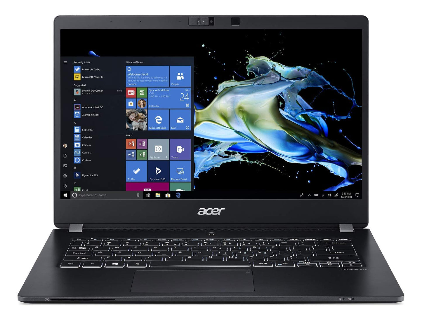 Acer TravelMate P6 TMP614-51-54MK, 14" Full HD IPS, 8th Gen Intel Core i5-8265U, 8GB DDR4, 256GB SSD, Acer Bio-Protection Fingerprint Reader, TPM 2.0, Windows 10 Professional