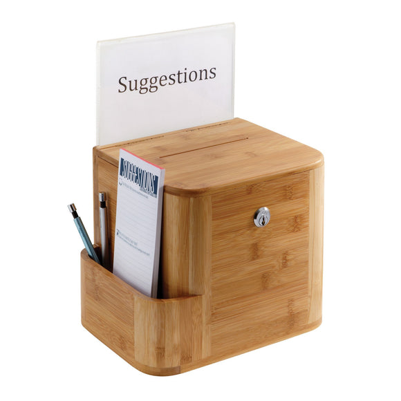 Safco Products Products Bamboo Suggestion Box, Natural (4237NA)