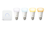 Hue Ambiance A19 Starter Kit 4 Pack (Compatible with Amazon Alexa, Apple Home Kit and Google Assistant)