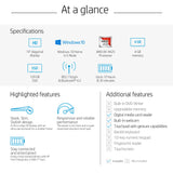 HP 14-Inch Laptop, AMD A9-9425, 4GB RAM, 128GB Solid State Drive, Windows 10 (14-dk0020nr, Silver)