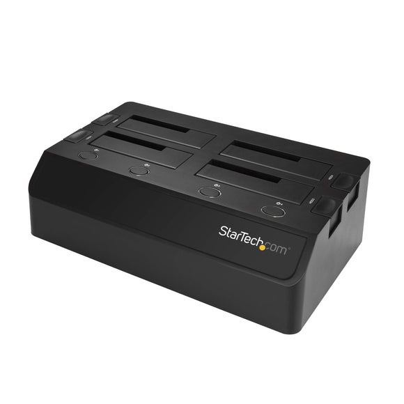 StarTech.com 4 Bay SATA HDD Docking Station - for 2.5in / 3.5in SSD/HDD - USB 3.1 (10Gbps) - USB-C/USB-A - Hard Drive Docking Station