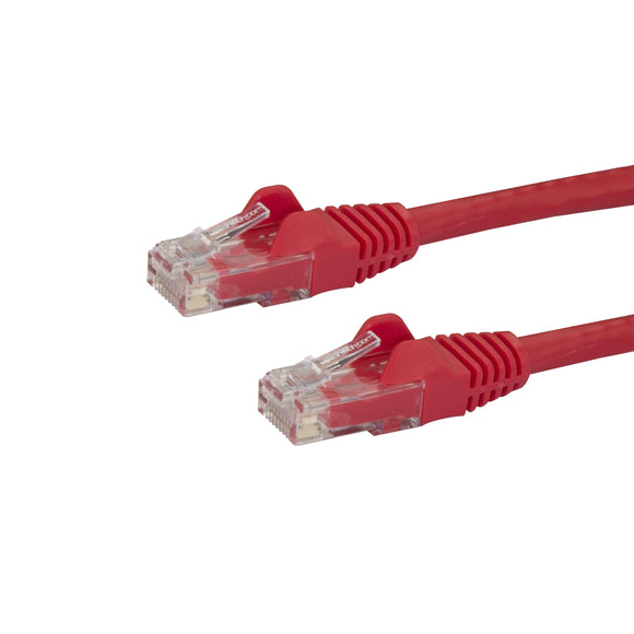StarTech.com Cat6 Patch Cable - 6 ft - Red Ethernet Cable - Snagless RJ45 Cable - Ethernet Cord - Cat 6 Cable - 6ft (N6PATCH6RD)