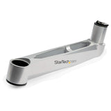 StarTech.com Quad Monitor Mount - Premium - Articulating - for Monitors 13" to 27" - Adjustable VESA 4 Screen Mount - Desk & Grommet Clamp - Silver (ARMDUALPS)