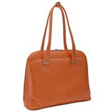 McKlein 96650 USA Avon 15" Leather Ladies' Laptop Briefcase Orange