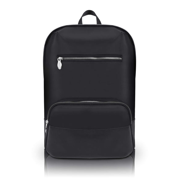 McKlein 18595 USA Brooklyn Nylon Contour Backpack Black