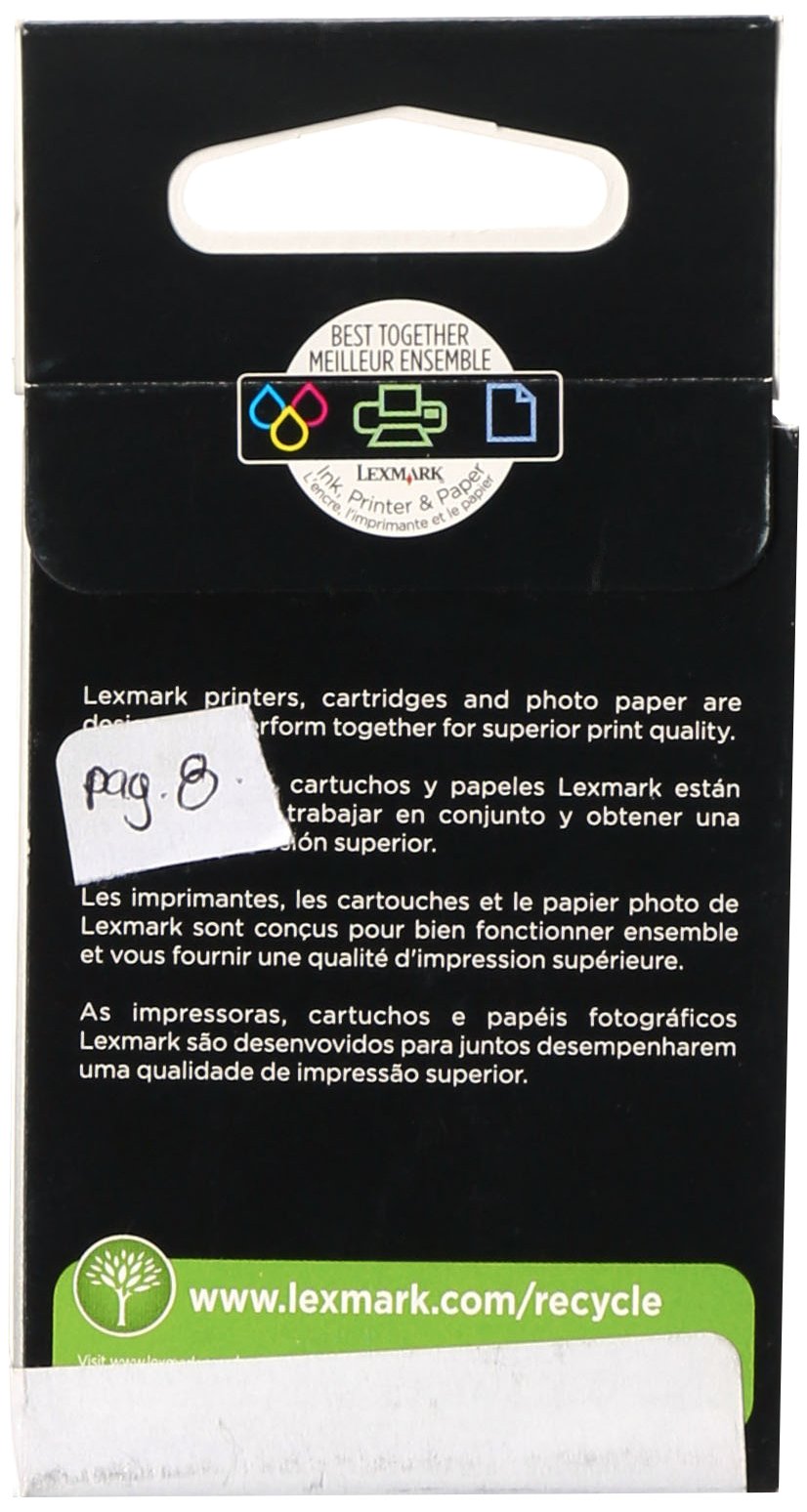 Lexmark No. 16 Black Ink Cartridge -Black -Inkjet -335 Page -1 Each -Retail
