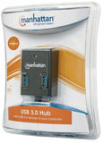 Manhattan Superspeed Usb 3.0 Hub - Usb - External - 4 Usb Port(s) - 4 Usb 3.0 Port(s) - Pc, Mac