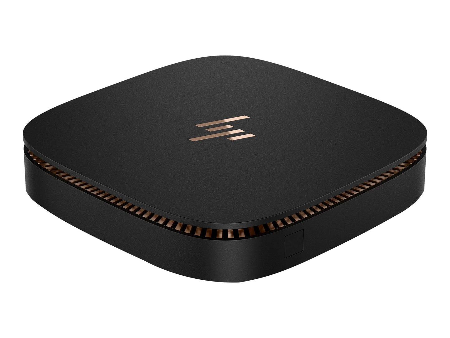 HP 3ZF16UT#ABA Elite Slice - Personal Computer - Ultra Small Form Factor - 8 GB RAM - 128 GB SSD - Intel HD Graphics - Black Sparkle/Metal Copper Finish