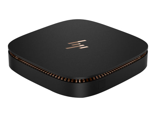 HP 3ZF16UT#ABA Elite Slice - Personal Computer - Ultra Small Form Factor - 8 GB RAM - 128 GB SSD - Intel HD Graphics - Black Sparkle/Metal Copper Finish