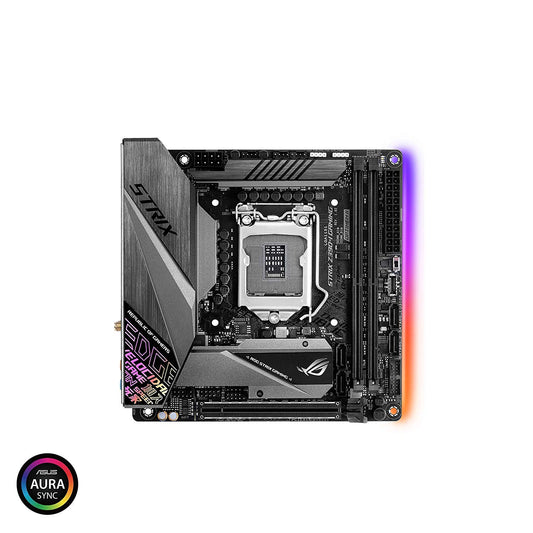 ASUS ROG Strix Z390-I Gaming LGA1151 (Intel 8th and 9th Gen) Mini ITX (MITX) DDR4 DP HDMI M.2 USB 3.1 Gen2 Motherboard