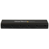 STARTECH USB 3.1 Gen 2 mSATA Drive Enclosure, Half-Size, Aluminum (SMS1BMU313), Black & Silver