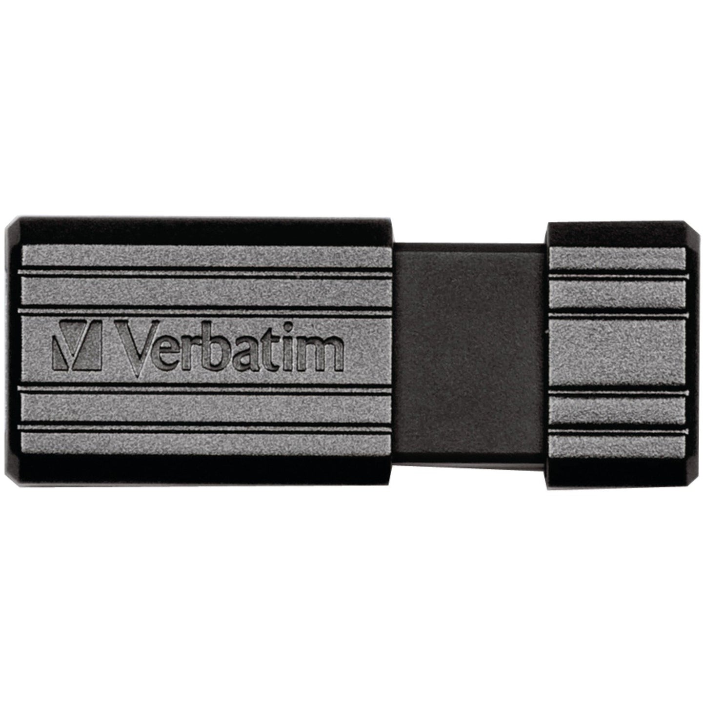 Verbatim PinStripe 128GB USB 2.0 Flash Drive, Black 49071