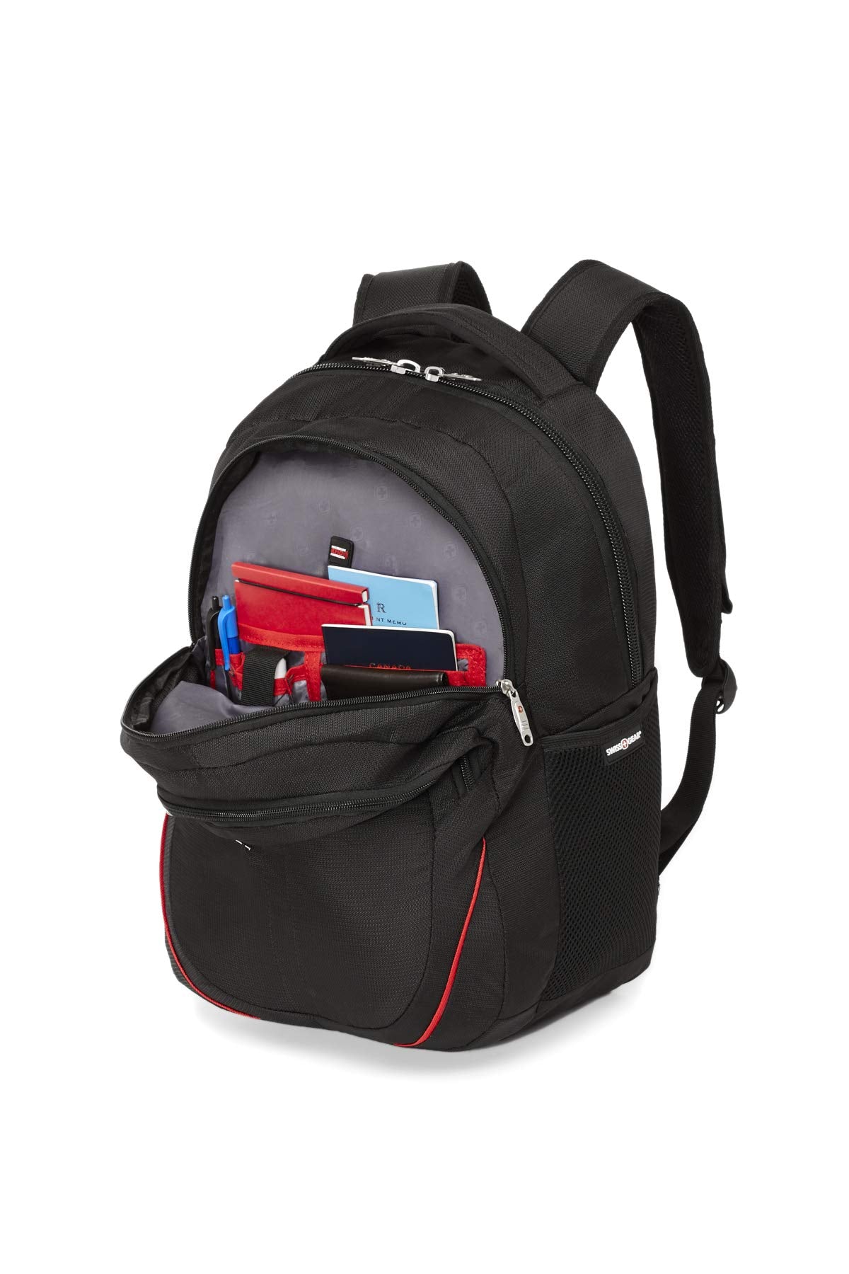 Swiss Gear Under Seat Size Backpack for Laptop - Holds Up to 15.6-Inch Laptop, Black