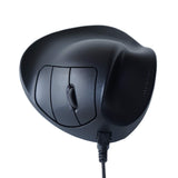 Hippus S2WB-LC Wired Light Click Handshoe Mouse (Right Hand, Small, Black)