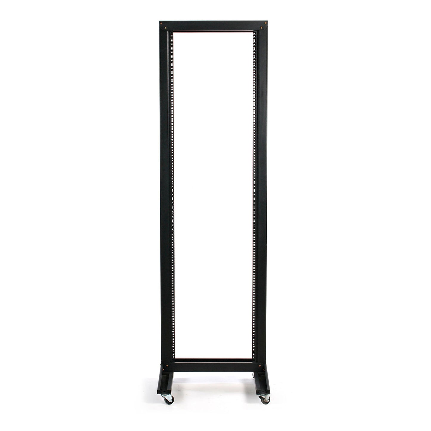 StarTech.com 2POSTRACK 42U 2 Post Open Frame Rack with Casters (Black)