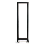 StarTech.com 2POSTRACK 42U 2 Post Open Frame Rack with Casters (Black)