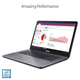 Asus Vivobook F705MA Thin and Lightweight Laptop, 17.3" HD+ (1600 X 900), Intel Pentium Silver N5000 (up to 2.7 GHz) Processor, 8GB DDR4, 1TB HDD, 802.11AC Wi-Fi, Windows 10 - F705MA-DS21Q