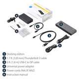StarTech.com Dual 4K Thunderbolt 3 Docking Station - Windows & Mac - 15W Power Delivery DisplayPort & TB3 Laptop Dock (TB3DKDPMAW)