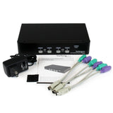 StarTech.com 4 Port Professional USB PS/2 KVM Switch - KVM Switch - 4 x KVM Port(s) - 1 Local User - Desktop - SV431H