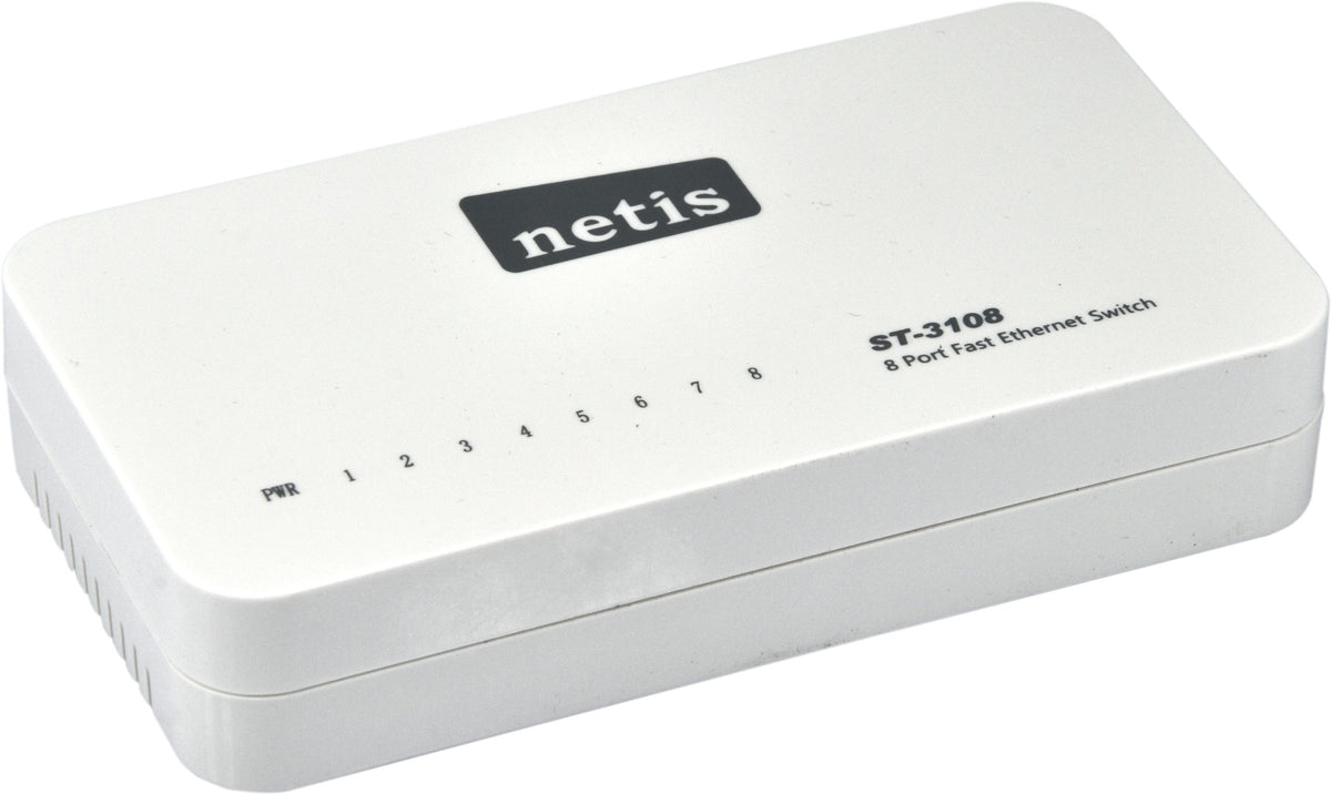 Azio Eight Port 10/100 Plastic Fast Ethernet Switch (ST-3108)