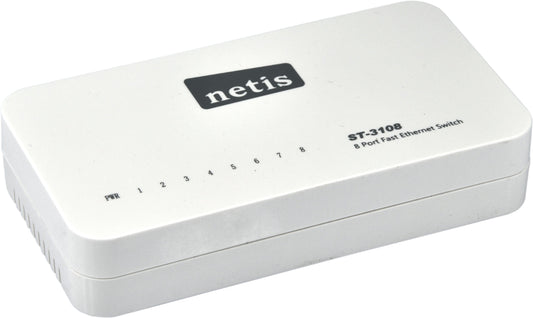 Azio Eight Port 10/100 Plastic Fast Ethernet Switch (ST-3108)