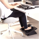 FELLOWES 8035001 Adjustable Locking Footrest w/Microban, 17 1/2 x 13 1/8 x 5 5/8, Black/Silver