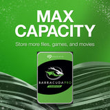 Seagate BarraCuda Pro Performance Internal Hard Drive SATA HDD 6TB 6GB/s 128MB Cache 3.5-Inch (ST6000DM004)