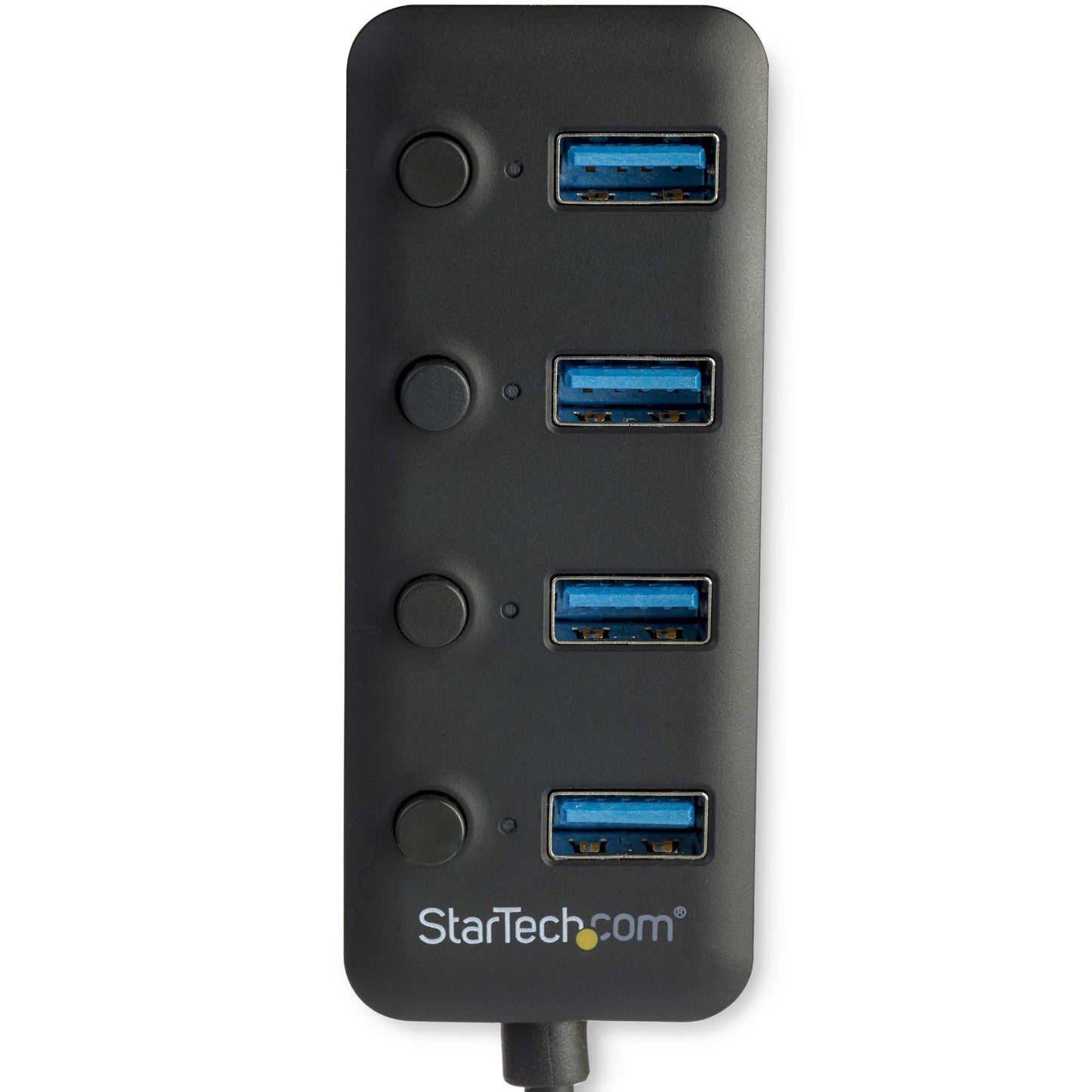 StarTech.com USB 3.0 Hub - 4X USB-A Ports with Individual On/Off Switches - Bus Powered - Portable - USB Splitter - USB Port Expander (HB30A4AIB)