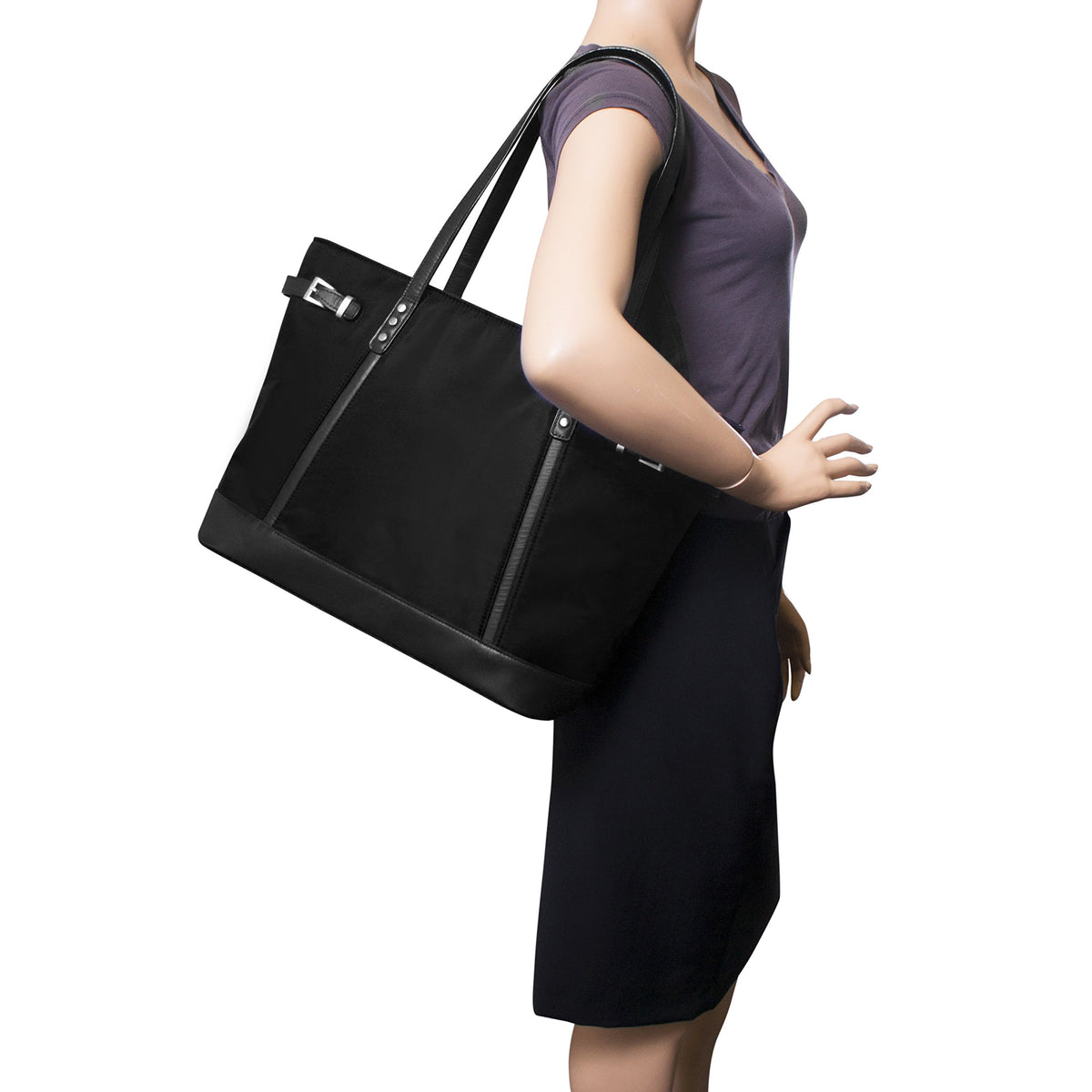 McKlein 17565 USA Aria Nylon Ladies' Tote Black