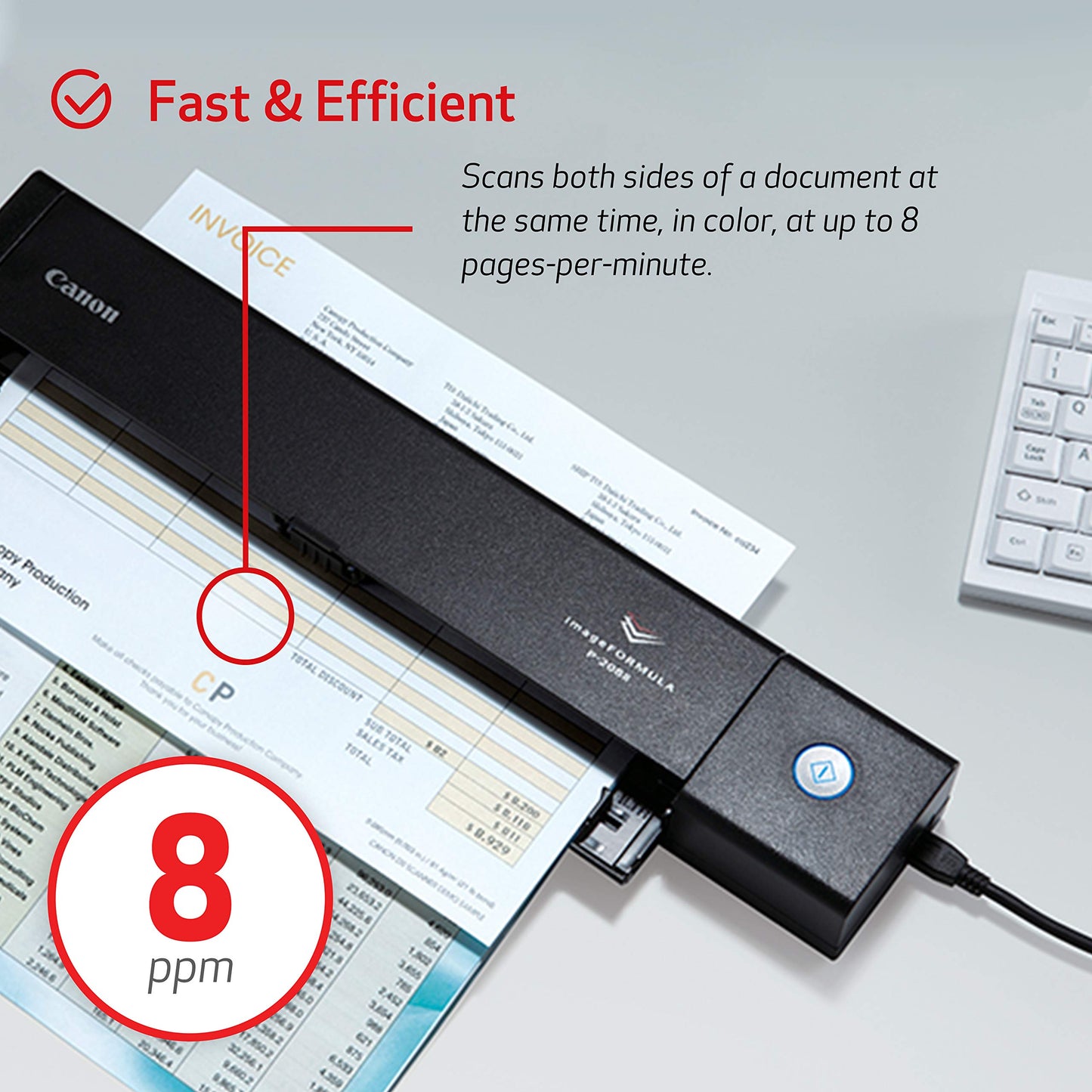 Canon Canada 9704B007AA Document Scanner, Black